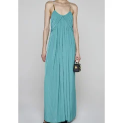 Lanvin Pleated Long Dress -ITALIST SHOP 8fb714cde21768fedf3842dbe4fac6a4