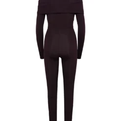 Kendall Burgundy Elastane Blend Jumpsuit -ITALIST SHOP 90b3b1c5ebf1fc5816cd8949bf3b55bb