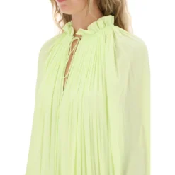 Lanvin Short Ruffled Dress In Charmeuse 9 Lanvin Short Ruffled Dress In Charmeuse -ITALIST SHOP 90c2b96f63b1f6f1d8254d6705151e2f