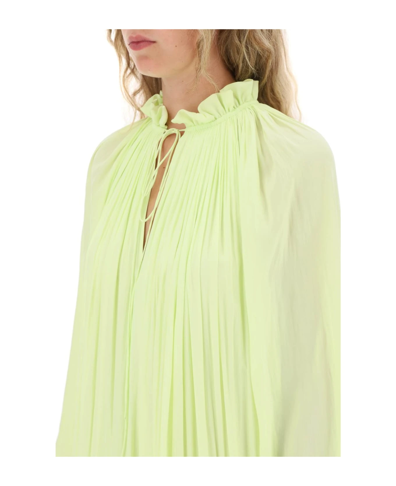 Lanvin Short Ruffled Dress In Charmeuse 6 Lanvin Short Ruffled Dress In Charmeuse - Image 4