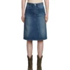 Fiali Skirt In Blue Cotton