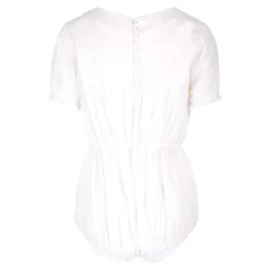 Maison Margiela White Cotton Playsuit -ITALIST SHOP 94952b12dd41420ae20df73487a5e546