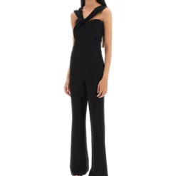 Jumpsuit With Twisted Neckline -ITALIST SHOP 963271a65b068de8f3f78bf314f6fc20