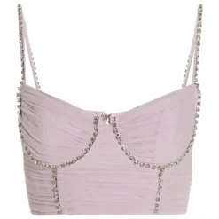 SELF PORTRAIT Top Chiffon Cristalli