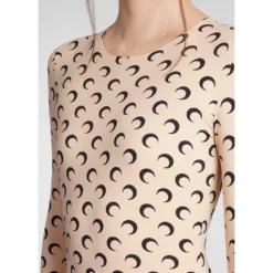 Marine Serre Suit In Beige Polyamide -ITALIST SHOP 97b2fdb8aa79ae9efa34f09b85ed87ce