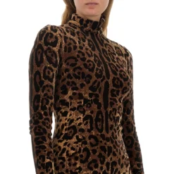 Dolce & Gabbana Dress With Animal Pattern -ITALIST SHOP 9891920224b6b9caa9ebcd0095574b04