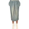 Maison Margiela Denim Ruffled Skirt