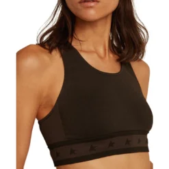 Golden Goose Logo Print Sports Bra -ITALIST SHOP 9a25c0651da6456cc6ed076843341775