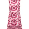 Dolce & Gabbana Short Dress In Brocade Majolica Print -ITALIST SHOP 9ed20983601a9e591779feb776f5a448