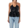 Halterneck Sequin Top