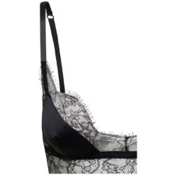 Dolce & Gabbana Black 'chantilly' Bralette In Silk Blend Woman -ITALIST SHOP a132f8a08490ff1fa4a88f65c94e4db3