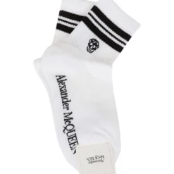 Alexander McQueen Socks Stri Skull Spo