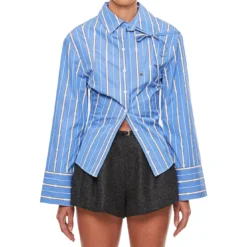 Jacquemus La Chemise Ruban Stretch Cotton Shirt
