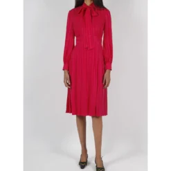 Gucci Interlocking G Chain Silk Jacquard Dress -ITALIST SHOP a3f7ba7955508bef9df4dddfe9c31a2b
