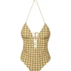Tory Burch Swimsuit With All-over Monogram -ITALIST SHOP a45370ce64d2fdaf0f82b933ecf90b20