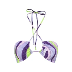 MC2 Saint Barth Woman Multicolor Wave Pattern Bandeau Top