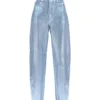 Ganni Curved Leg Jeans In Foil Denim -ITALIST SHOP a868f51d8e5d406ac04c6799853f4642