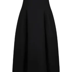 Bottega Veneta Compact Wool Wide Midi Skirt