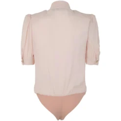 Elisabetta Franchi Body Blouse With Scarf And Fringes -ITALIST SHOP aad054d174a7f28936b6f6bc9856d3bc