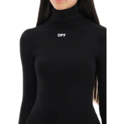 Off-White Second Skin Long Sleeve Turtleneck Top -ITALIST SHOP b3bb768b3a47002f6dd28e9602cfd509