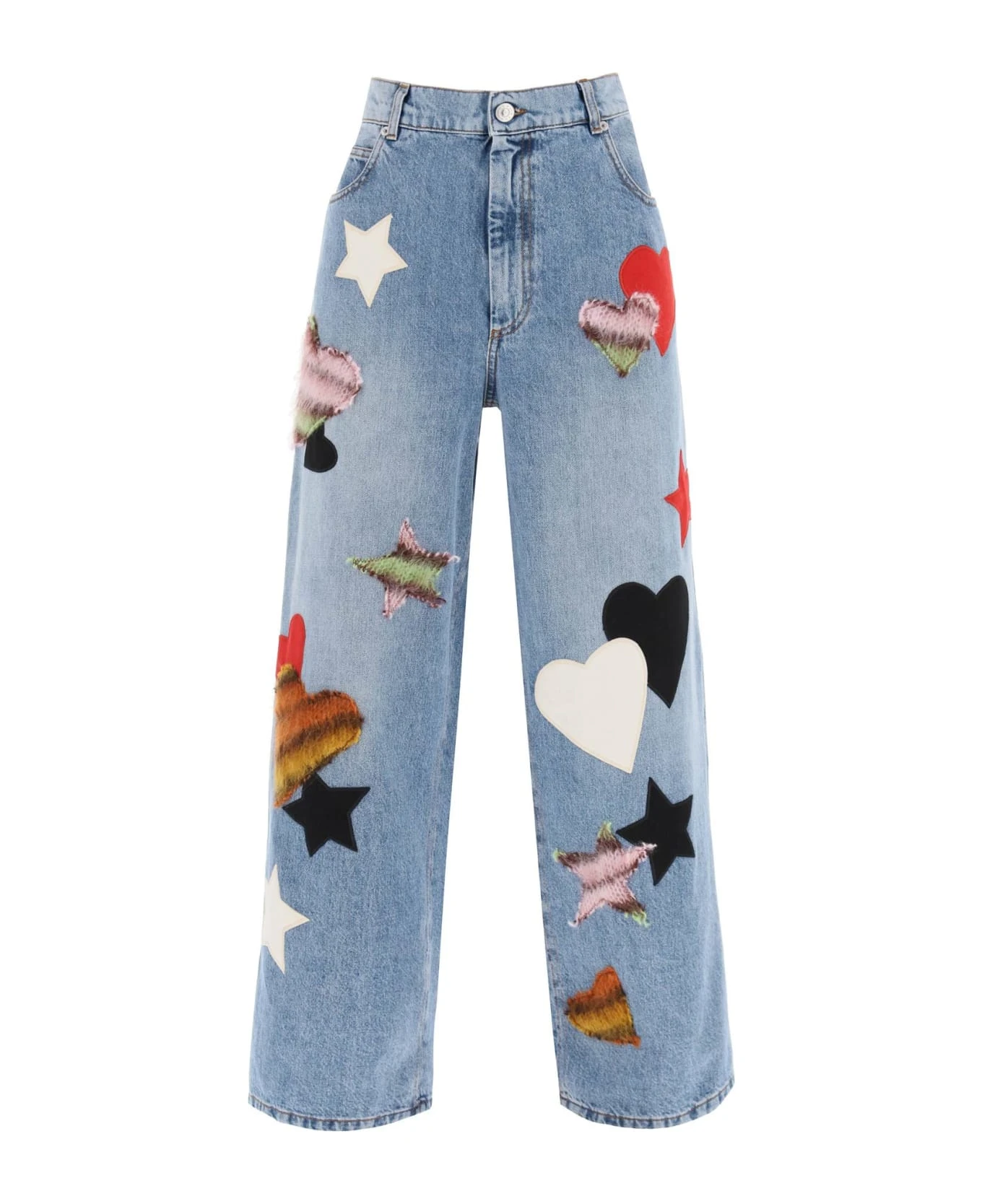 Marni Relaxed Fit Jeans With Patches 3 Marni Relaxed Fit Jeans With Patches