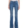 STELLA MCCARTNEY Salt & Pepper' Logo Laser 70's Flared Jeans -ITALIST SHOP b4865d3890ca77ab2b0f988666dd9b2a