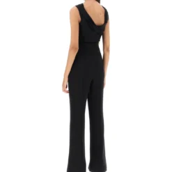 Jumpsuit With Twisted Neckline -ITALIST SHOP b53774eddf5d39af52b5b210a519a40d