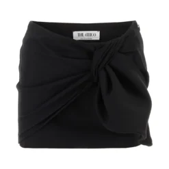 Black Jacquard Daiki Mini Skirt