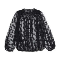 Dolce & Gabbana Dg Dévoré Satin Blouse