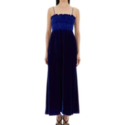 Gucci Blue Velvet Dress -ITALIST SHOP b9cb6bf244d8bfcec5c949b7671e02a8
