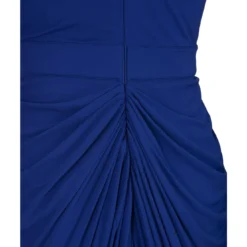 Alexander McQueen Long Draped Dress In Ultramarine Blue Silk -ITALIST SHOP ba1d52e3329d41625153d7658134b16d