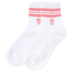 Alexander McQueen Socks With Sporty Stripes And Skull -ITALIST SHOP bfbe2f9f0a8c1f53135e3a6092818f43