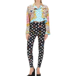 Versace Short Shirt With Butterfly Print -ITALIST SHOP c02bdd0bddb47c689e49159ca44f3da8