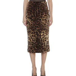 Dolce & Gabbana Leopard-print Pencil Skirt