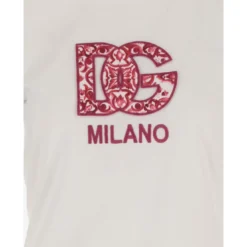Dolce & Gabbana Cotton Jersey T-shirt With Dg Logo Patch -ITALIST SHOP c686ad331a43be64818a690e02b74cf9