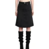 Fiali Skirt In Black Cotton -ITALIST SHOP c7b2eb533629213b66f5618177529f8d