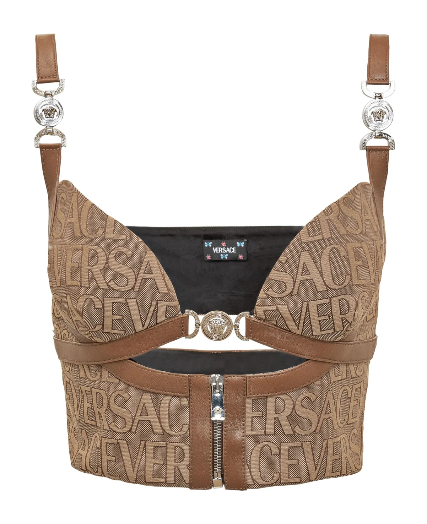 Versace Allover Bustier Top 3 Versace Allover Bustier Top