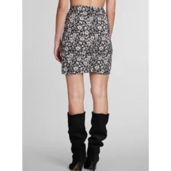 Angelica Skirt In Black Viscose -ITALIST SHOP cb8e1f23820669a9dcbdb33e11e91e8c