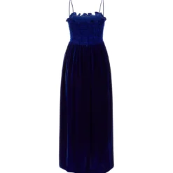Gucci Blue Velvet Dress -ITALIST SHOP ccd9fc7c888e8eda055a4dd2640a4834