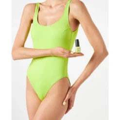MC2 Saint Barth Woman Lime One Piece Swimsuit -ITALIST SHOP ce3bf25897143378c70f2707146c4480