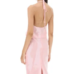 Sequined Halterneck Top -ITALIST SHOP cf0751eb03d19ae3105ccd5449bdc332