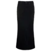Balenciaga Maxi Black Skirt With Logo Patch At The Back In Cotton Denim Woman -ITALIST SHOP cfbbf1092721ef024d815368d6b25ee4