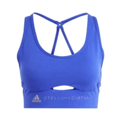 Adidas By Stella Mccartney Logo Printed Scoop-neck Sports Bra