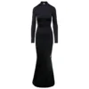 Balenciaga Maxi Black Dress With Rear Cut-out And Logo Detail In Spandex Woman -ITALIST SHOP d04cb67f00b6944f4ca95e90dddb8c41