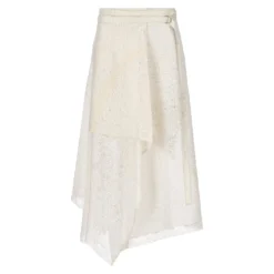 FENDI High Waist Lace Skirt