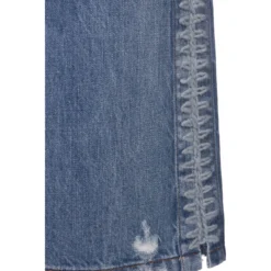 ERMANNO SCERVINO Blue Wide-leg Jeans With Side Embroidery -ITALIST SHOP d31b056f8cf1ba349e2bd0bef59a101e