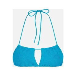MC2 Saint Barth Woman Dust Blue Crinkle Bandeau Top