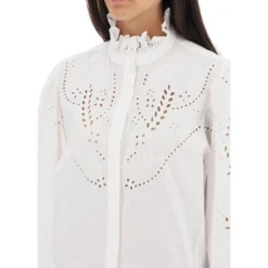 'raissa' Broderie Anglaise Shirt -ITALIST SHOP d3e2ea62029c6c75acd10845e4814fce