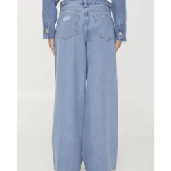 Ganni Denim Jeans With Drawstring -ITALIST SHOP d63bbe1356ad5ec1cf224e4cd2dbfd02