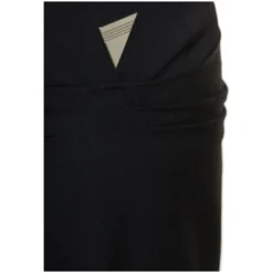 'riley' Black Mini Skirt With Drape Detail And Logo In Wool Stretch Woman -ITALIST SHOP d6fce14ab2c425e7f5df45fa0ef41da9
